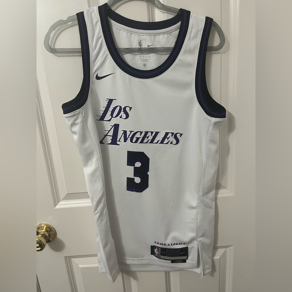 Los Angeles Lakers Anthony Davis Nike White 2022/23 Swingman Jersey - City